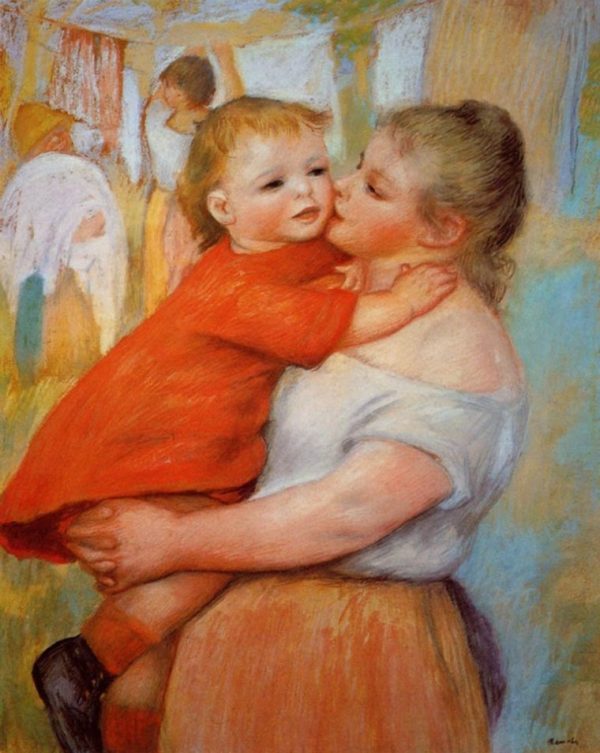 Mother and Child by Pierre Auguste Renoir