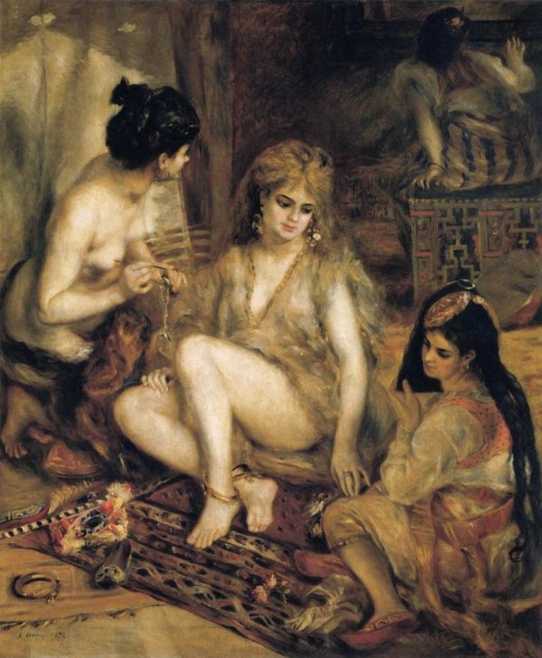 Parisiennes in Algerian Costume by Pierre Auguste Renoir