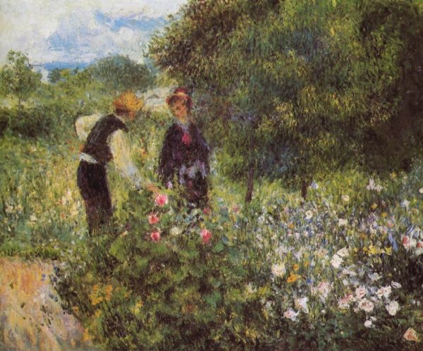 Picking Flowers by Pierre Auguste Renoir