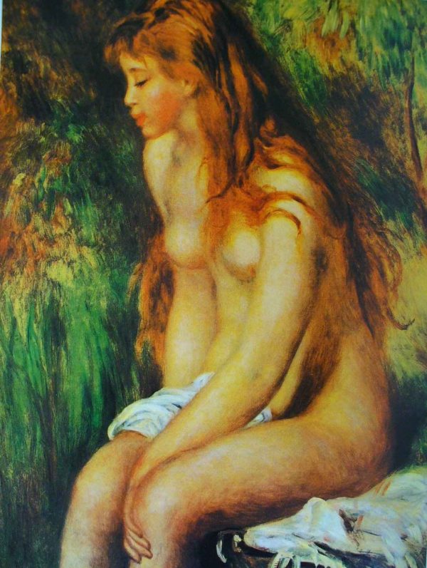 Seated Bather by Pierre Auguste Renoir