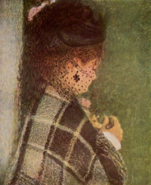 Young Woman with a Veil by Pierre Auguste Renoir