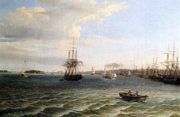 View of Philadelphia, Looking South on the Delaware River by Thomas Birch
