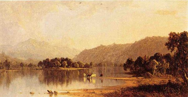 Hook Mountain on the Hudson River by Sanford Robinson Gifford