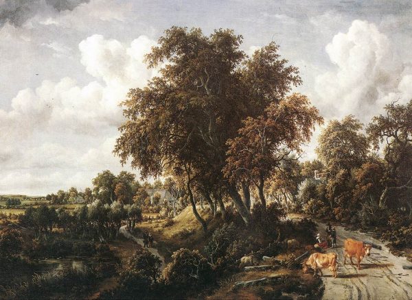 Road on a Dyke by Meyndert Hobbema