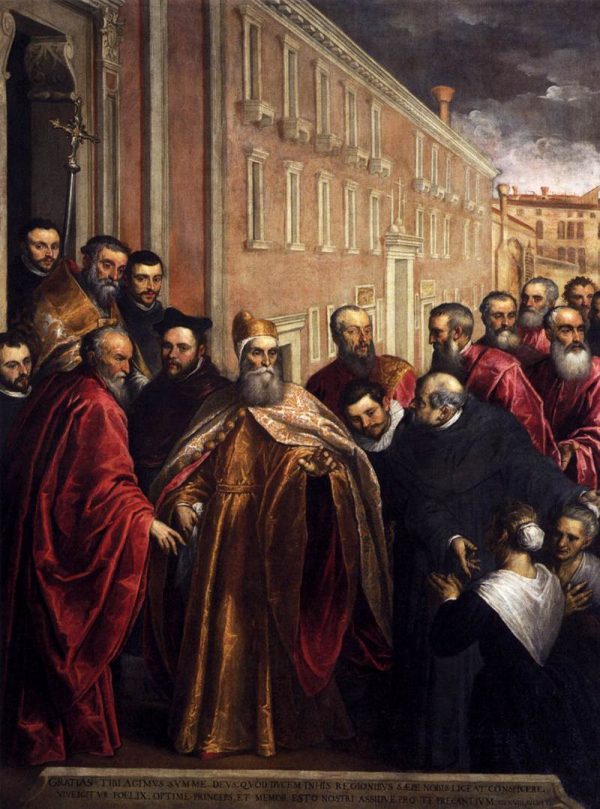 Pasquale Cicogna in Dogal Robes by Palma Giovane