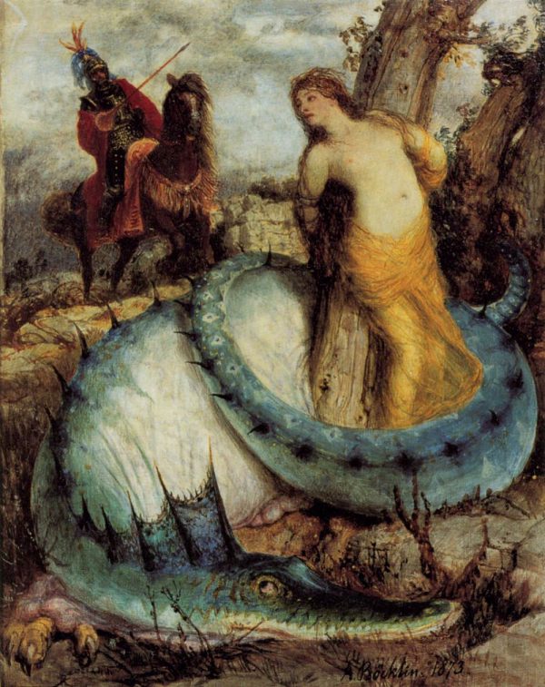 Roger and Angelica by Arnold Bocklin