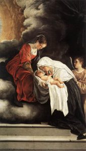 The Vision of Saint Francesca Romana by Orazio Gentileschi - hand-painted oil reproduction