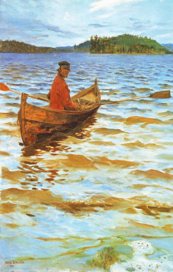 Rowing to the Shore by Akseli Gallen-Kallela