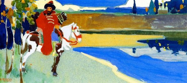 Russian Knight by Wassily Kandinsky