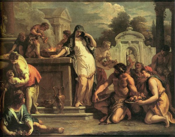 Sacrifice to Vesta by Sebastiano Ricci
