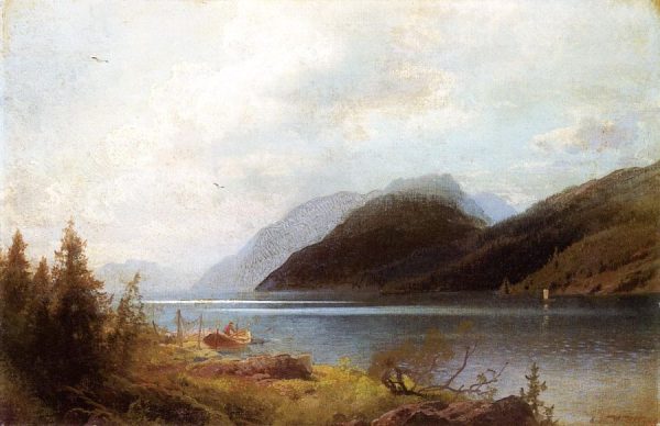 Sagne Fjord by Hermann Ottomar Herzog