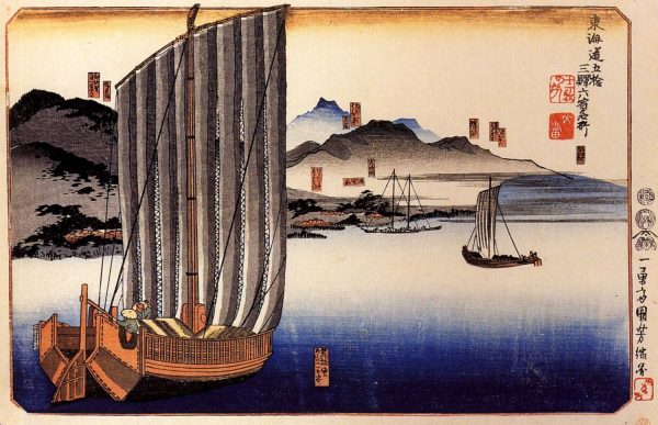 Sailing Boat by Utagawa Kuniyoshi