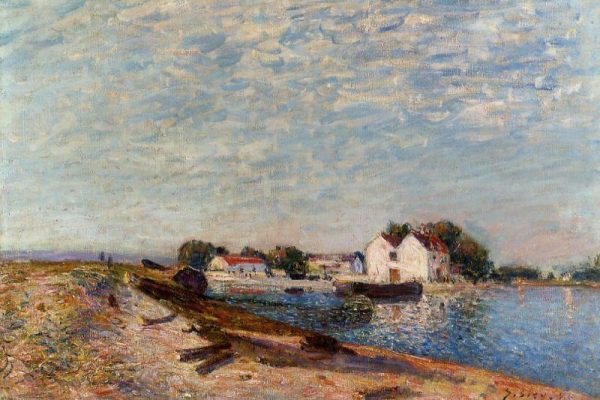 Saint-Mammes Dam IV by Alfred Sisley