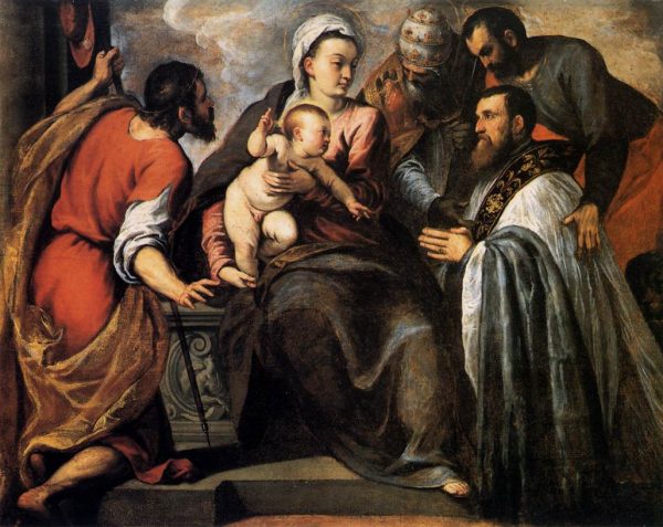 Virgin and Child with Saints by Palma Giovane