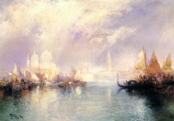 The Church of Santa Maria della Salute Venice by Thomas Moran