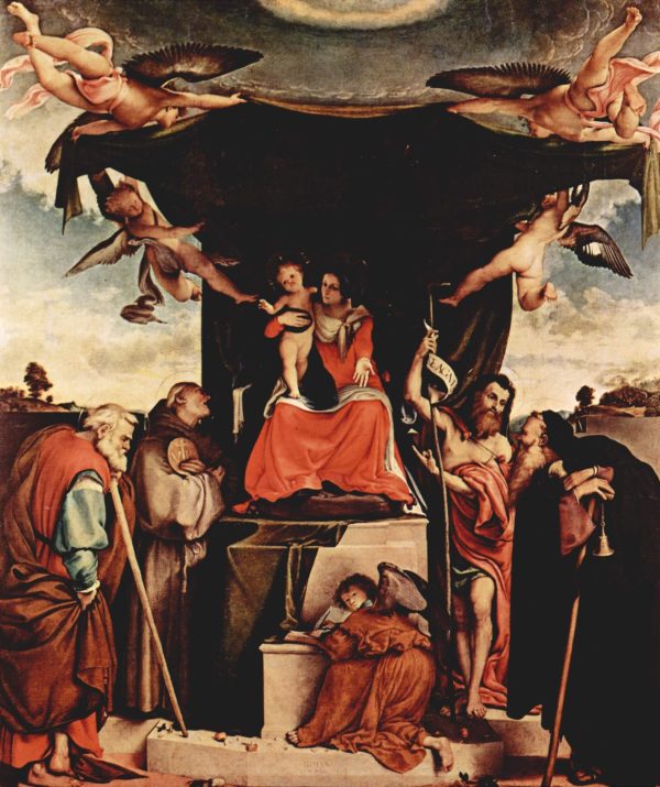 San Bernandino Altarpiece by Lorenzo Lotto