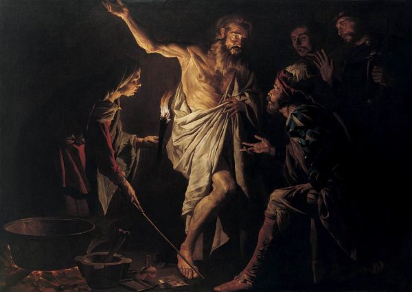 Saul and the Witch of Endor by Matthias Stomer