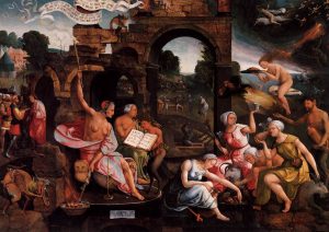 Saul and the Witch of Endor by Jacob Cornelisz van Oostsanen - hand-painted oil reproduction