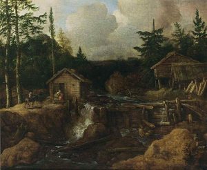 Scandinavian Wooded Landscape by Allaert van Everdingen - hand-painted oil reproduction