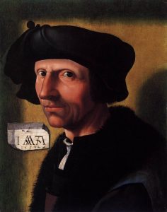 Self-Portrait by Jacob Cornelisz van Oostsanen - hand-painted oil reproduction