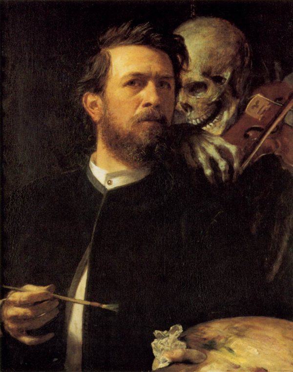 Self-Portrait with Death as a Fiddler by Arnold Bocklin