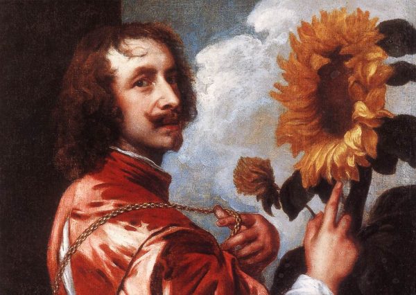 Self-portrait with a Sunflower by Sir Anthony van Dyck