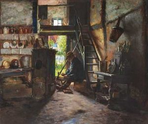 Sensendengler by Anders Montan - hand-painted oil reproduction