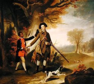 The Third Duke of Richmond out Shooting with his Servant by Johann Zoffany - hand-painted oil reproduction