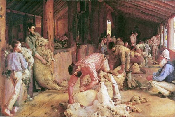 Shearing the Rams by Tom Roberts