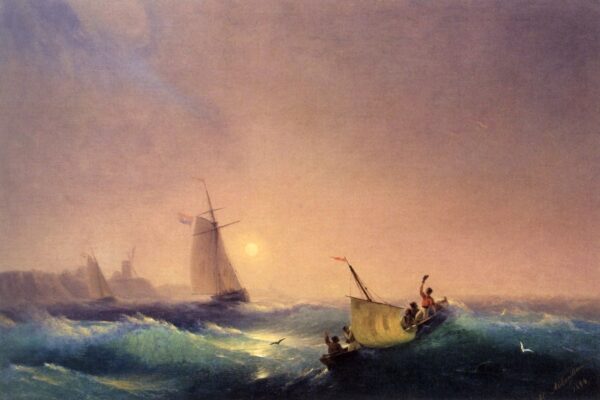 Shipping Off the Dutch Coast by Ivan Aivazovsky