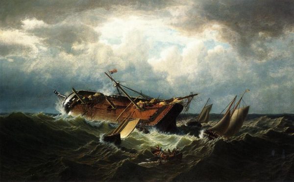 Shipwreck off Nantucket by William Bradford