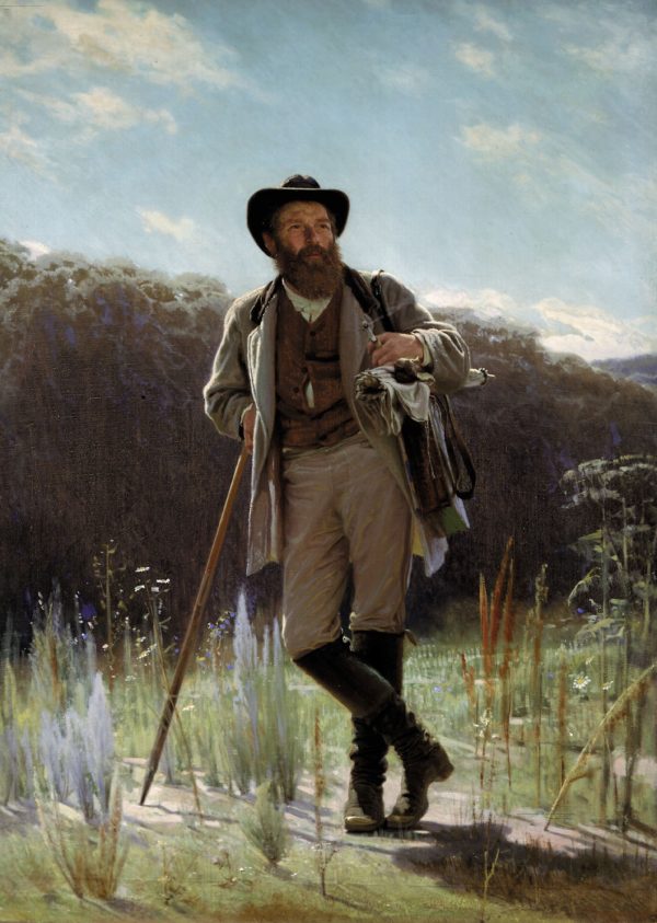 Portrait of the Painter Ivan Shishkin by Ivan Nikolaevich Kramskoy