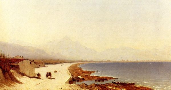 The Road by the Sea, near Palermo, Sicily by Sanford Robinson Gifford
