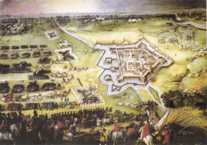 Siege of Groenlo by Pieter Snayers - hand-painted oil reproduction