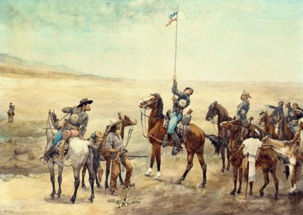 Signaling the Main Command by Frederic Remington