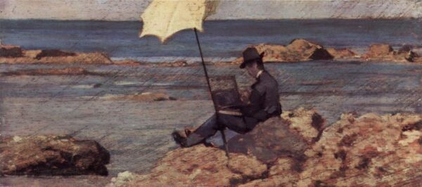 Silvestro Lega Painting by Giovanni Fattori