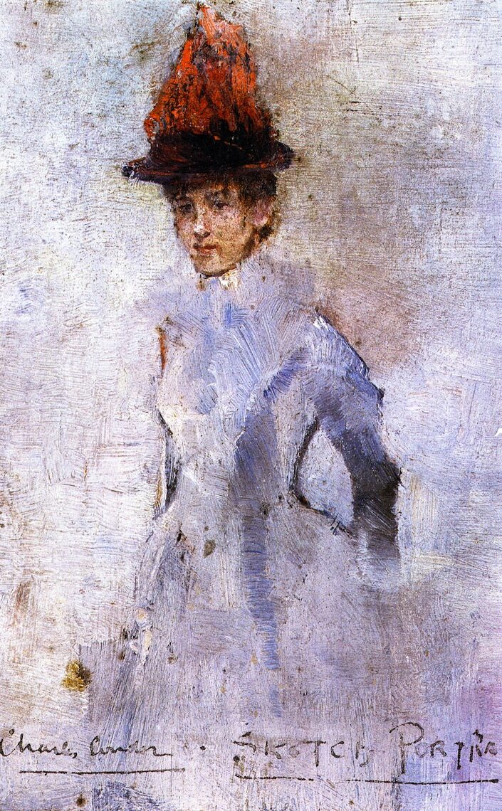 Sketch Portrait by Charles Conder