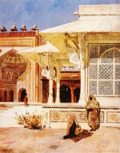 White Marble Tomb at Suittitor, Skiri by Edwin Lord Weeks - hand-painted oil reproduction