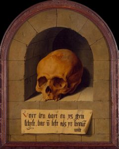 Skull in a Niche by Barthel Bruyn - hand-painted oil reproduction