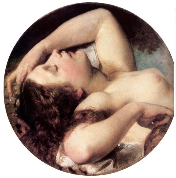 Sleeping Bacchante by Karoly Brocky