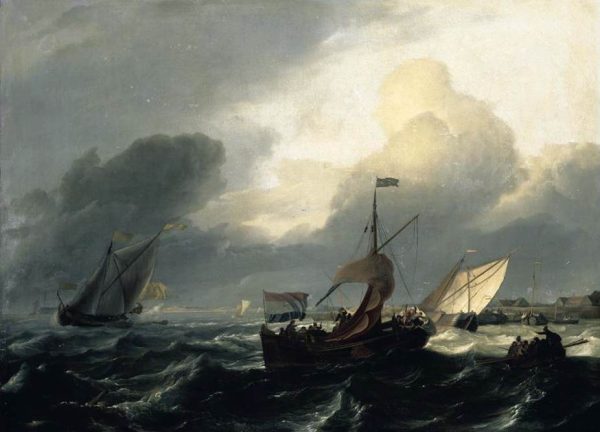 Small Dutch Vessels by Ludolf Backhuysen