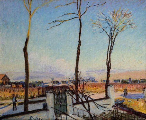 Snow Effect at Moret by Alfred Sisley