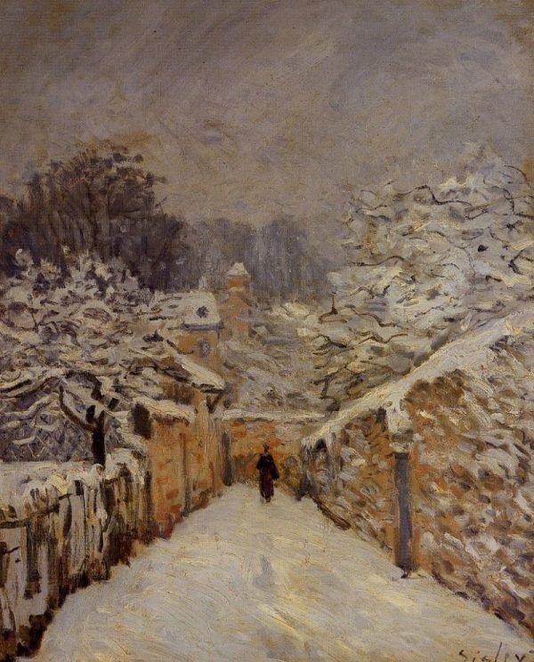 Snow at Louveciennes by Alfred Sisley