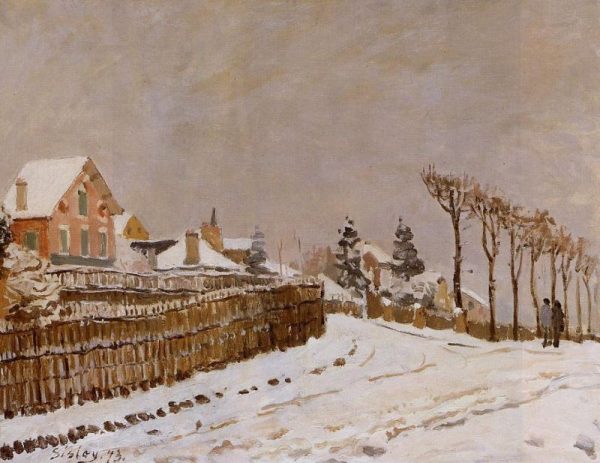 Snow at Louveciennes IV by Alfred Sisley