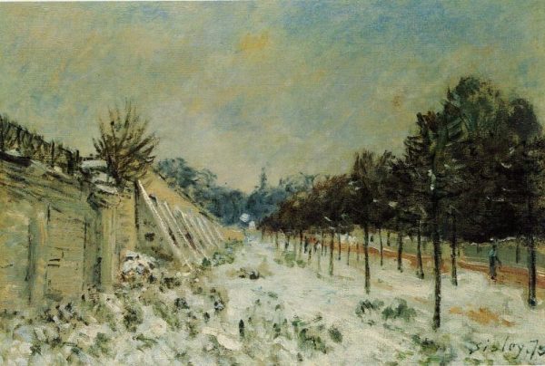 Snow at Marly-le-Roi by Alfred Sisley