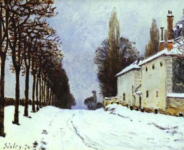 Snow on the Road by Alfred Sisley
