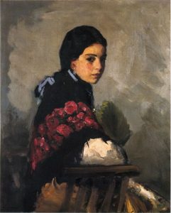 Spanish Girl by Robert Henri - hand-painted oil reproduction