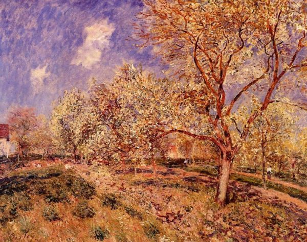 Spring at Veneux by Alfred Sisley