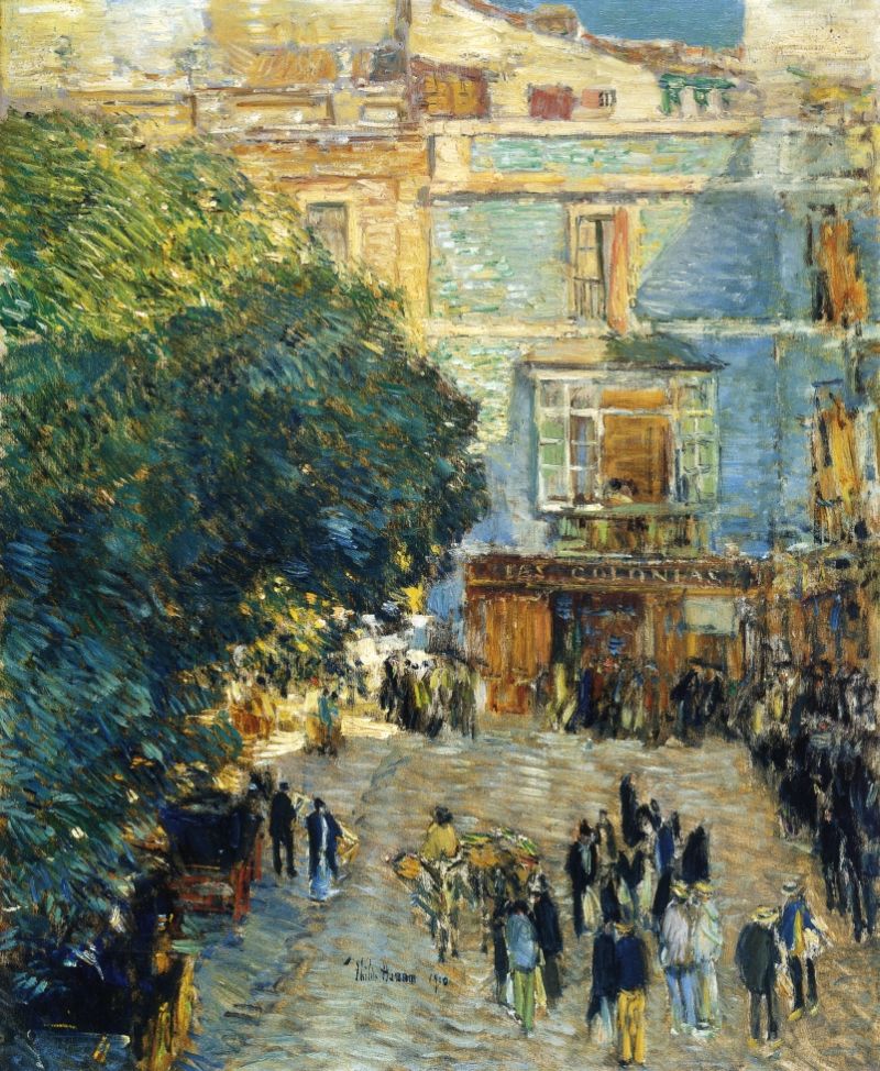 Square at Sevilla by Frederick Childe Hassam