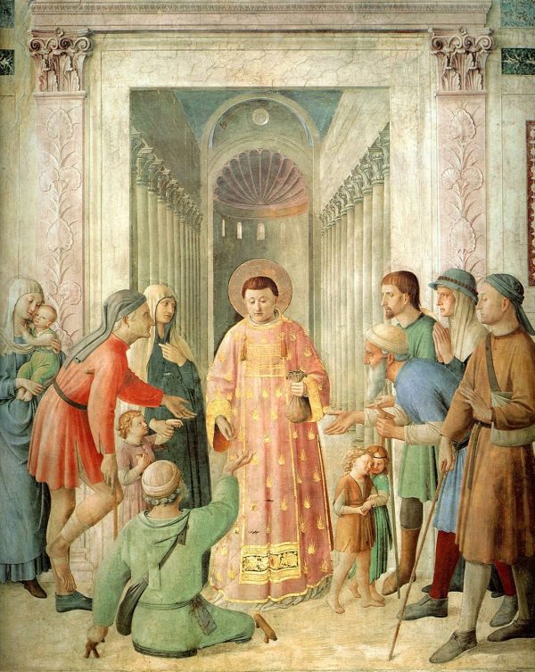 St. Lawrence Distributes Alms by Fra Angelico